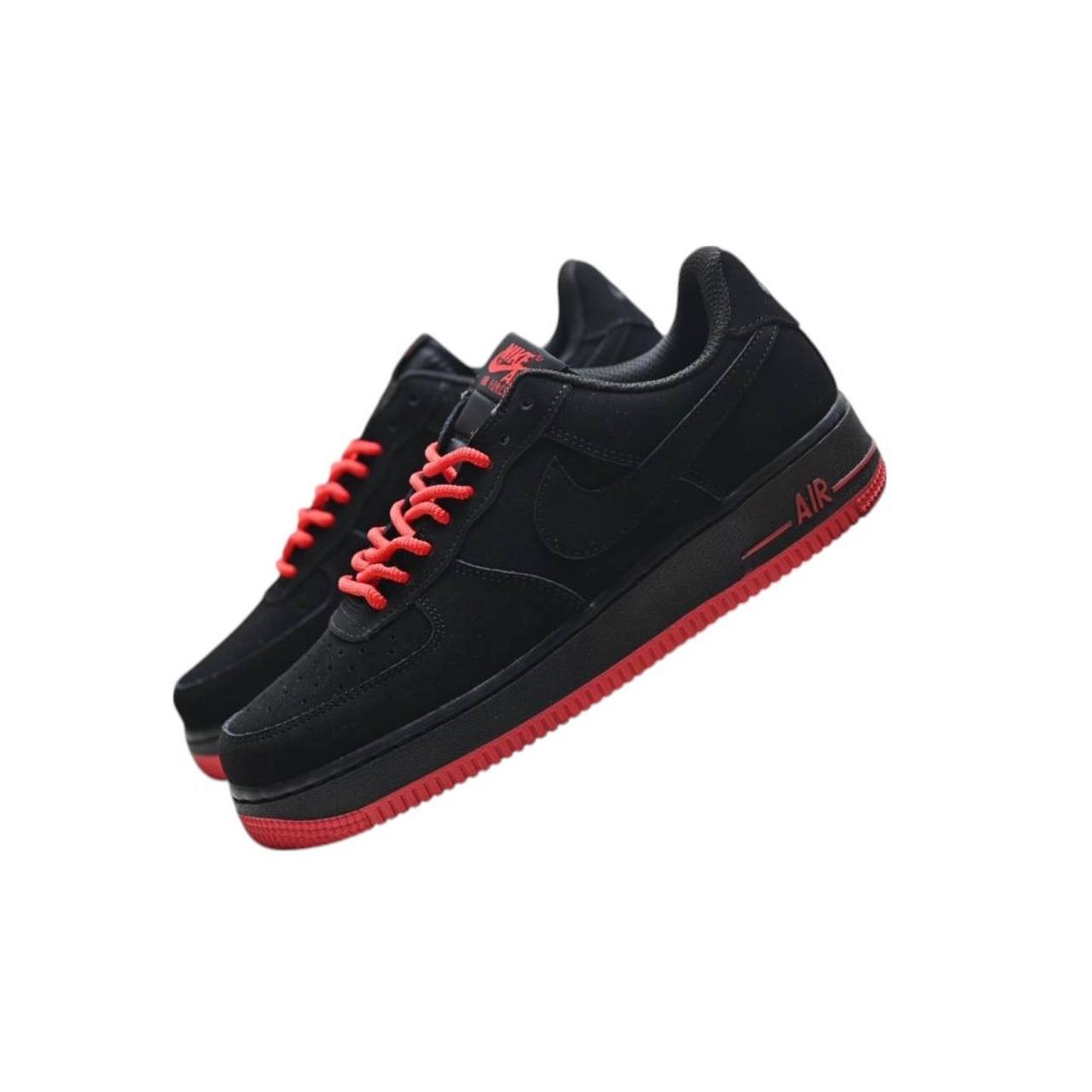 Маратонки Air Force 1 `07 Black & Red