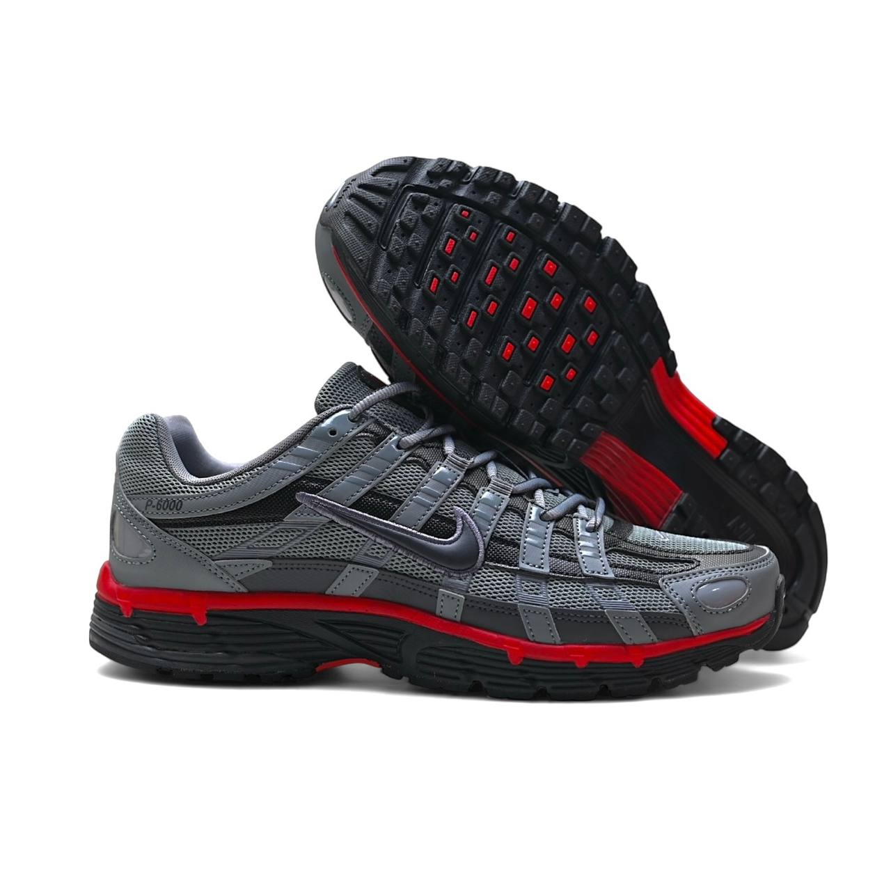Маратонки NК P-6000 Cool Grey & University Red