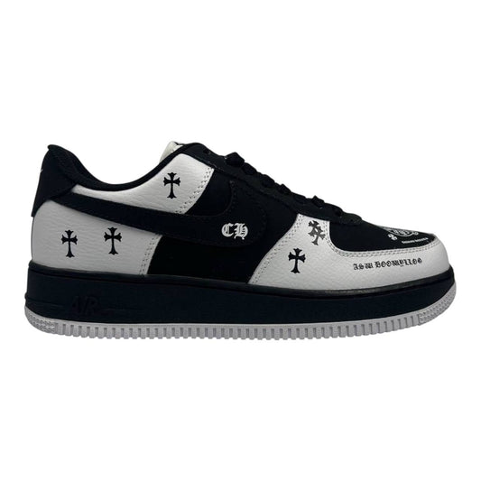 Маратонки AF1 Chrome Hearts Black & White